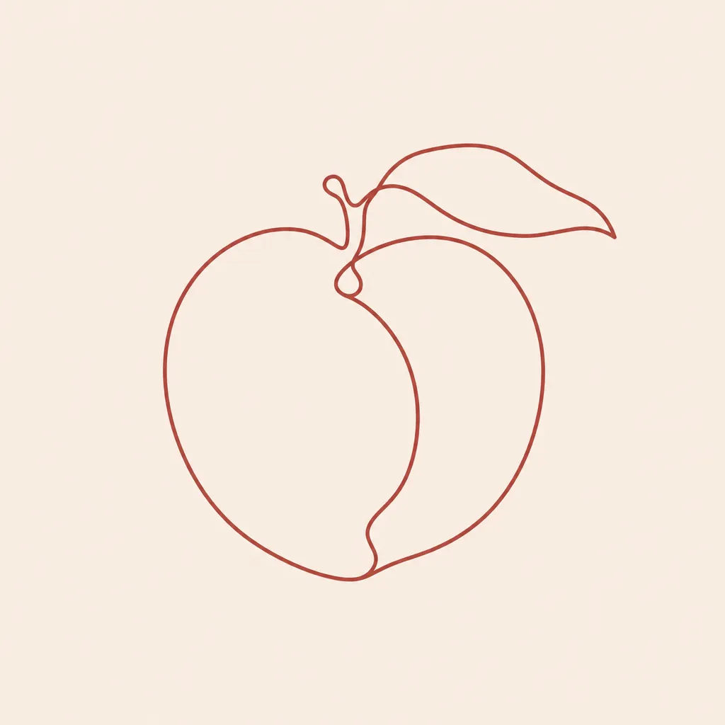 Continuous-line illustration of the body's posterior shape drawn as a single flowing line